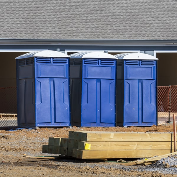 what is the expected delivery and pickup timeframe for the porta potties in Rocky Mound